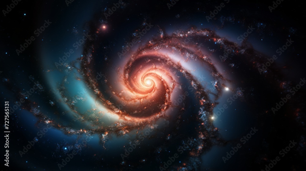 Spiral Galaxy. Neural network AI generated art Spiral Galaxy. Neural network AI generated art