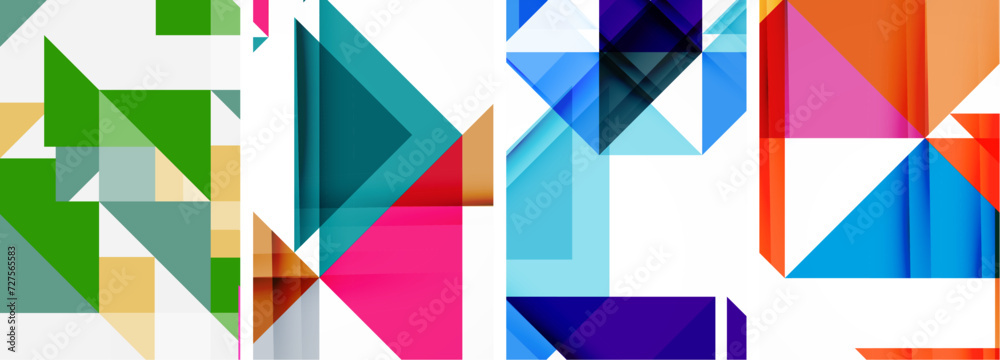 Triangle poster set for wallpaper, business card, cover, poster, banner, brochure, header, website Triangle poster set for wallpaper, business card, cover, poster, banner, brochure, header, website