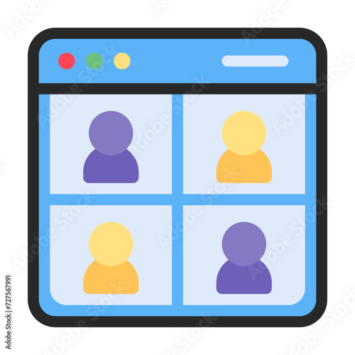 virtual meeting icon