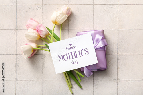 Card with text HAPPY MOTHER...