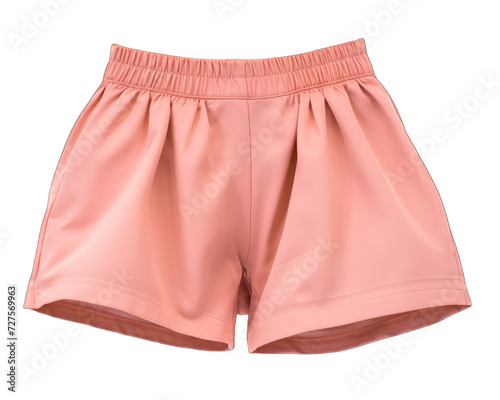 Pants isolated on white background. pink pants on png transparent background.