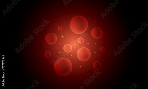 Abstract dark red texture with a bubbles. red circle. soft bubbles.