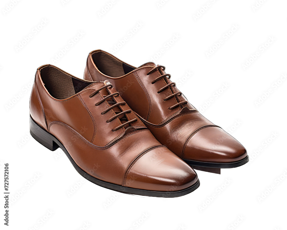 Pair of brown shoes isolated on white background. Brown Shoes on png transparent background. Pair of brown shoes isolated on white background. Brown Shoes on png transparent background.