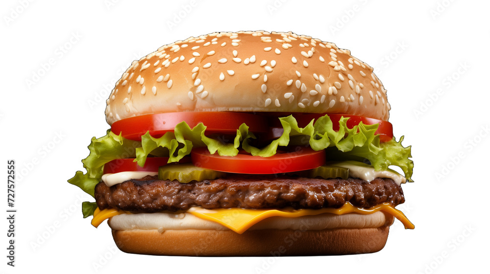hamburger on a white background hamburger on a white background