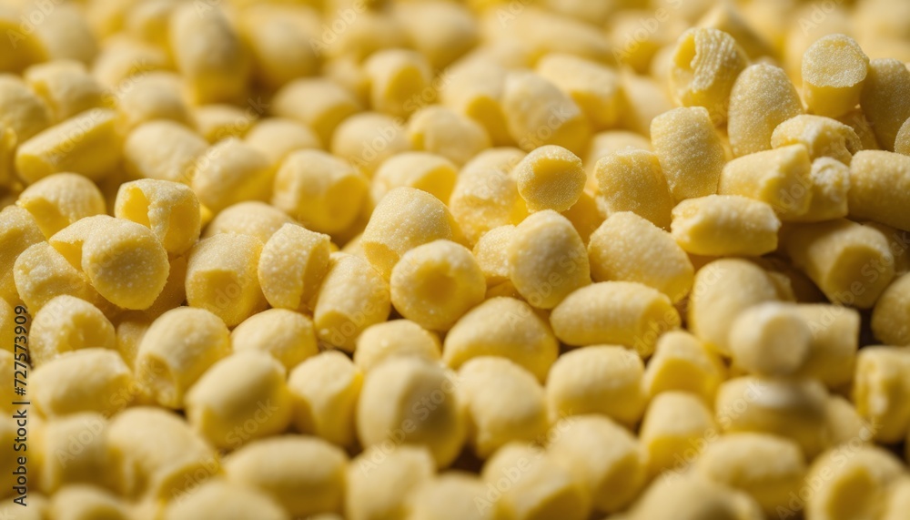 A pile of yellow corn kernels A pile of yellow corn kernels