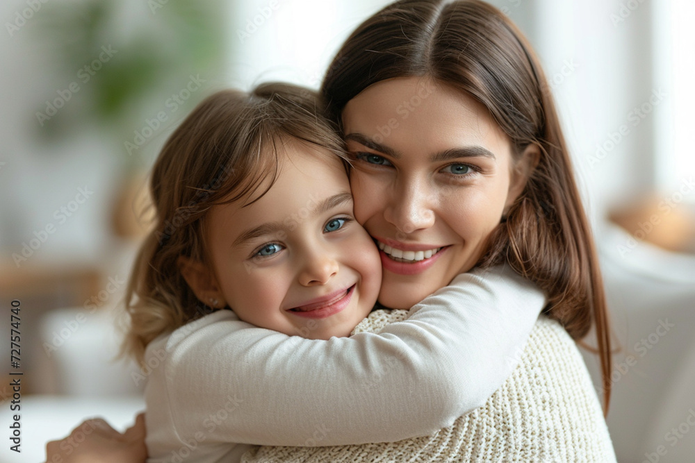 mother and daughter cuddling together bokeh style background mother and daughter cuddling together bokeh style background