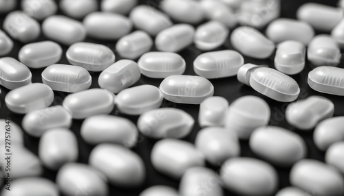 A large collection of white pills photo