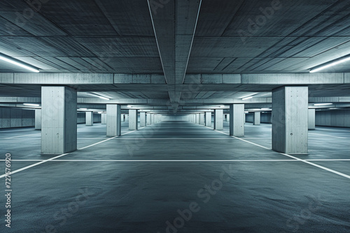 empty car parking garage