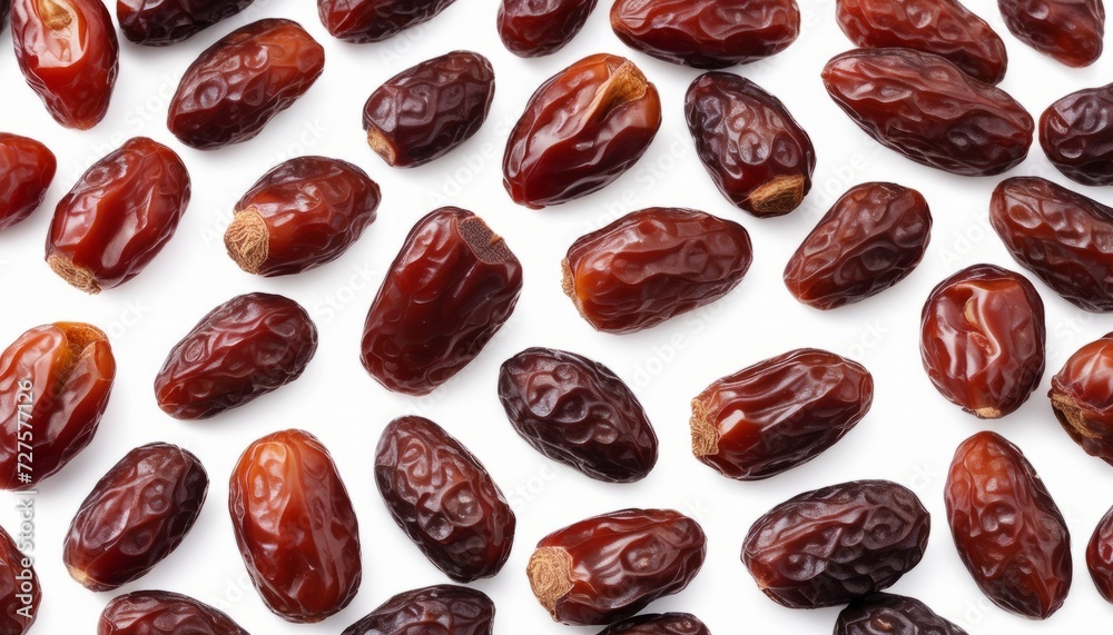 A bunch of dried fruit on a white background A bunch of dried fruit on a white background