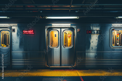 a subway car electric door photo