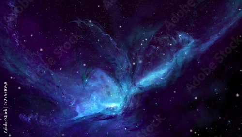 space universe motion animation abstract background