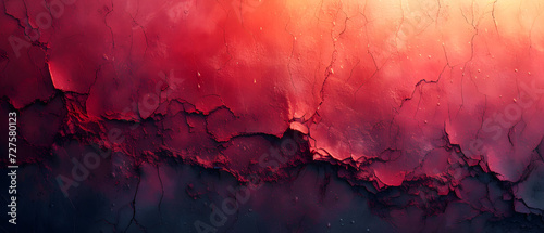 Abstract Painting With Red and Pink Colors