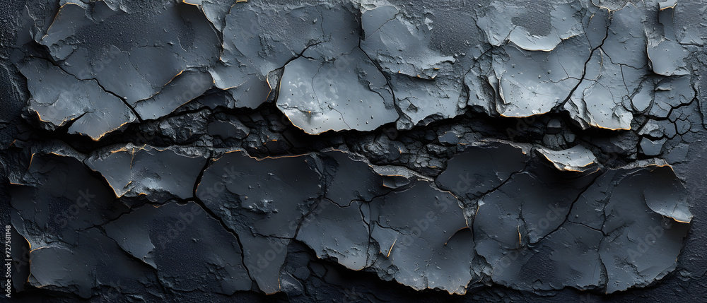Close-Up of Cracked Rock Wall Close-Up of Cracked Rock Wall