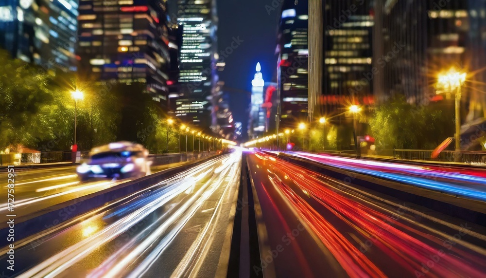 Glowing Veins: AI-Generated Timelapse Showcasing the Rhythm of City Traffic