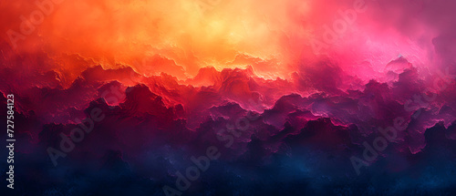 A Vibrant Sky Filled With Billowing Clouds