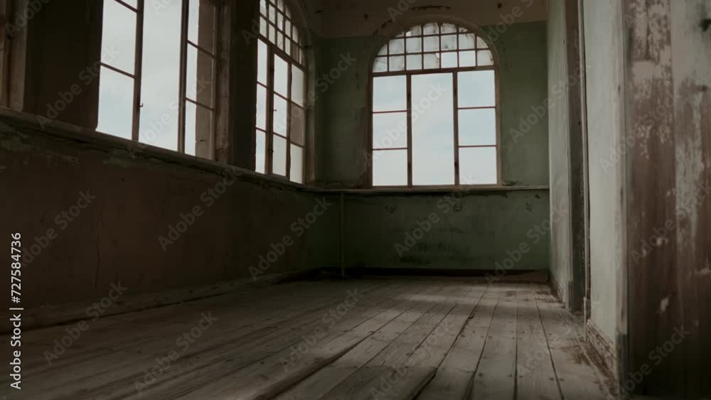 Old empty building interior. Old empty building interior.