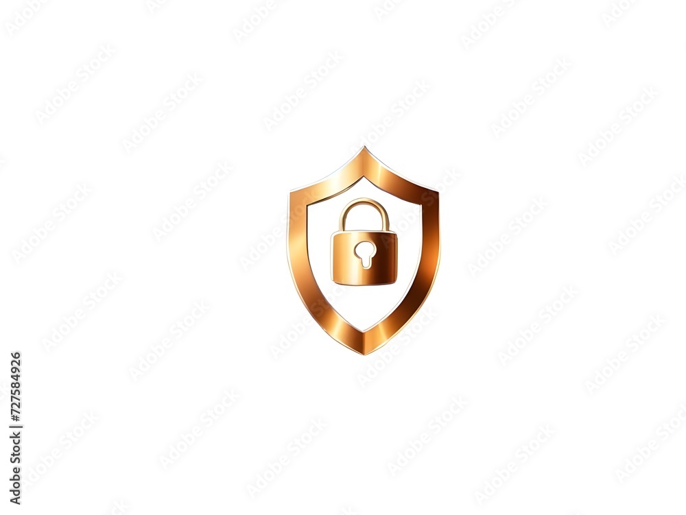 Digital padlock icon isolated on white background. Cyber security technology network data protection technology. Online internet authorized access against cyber attack privacy business data concept.