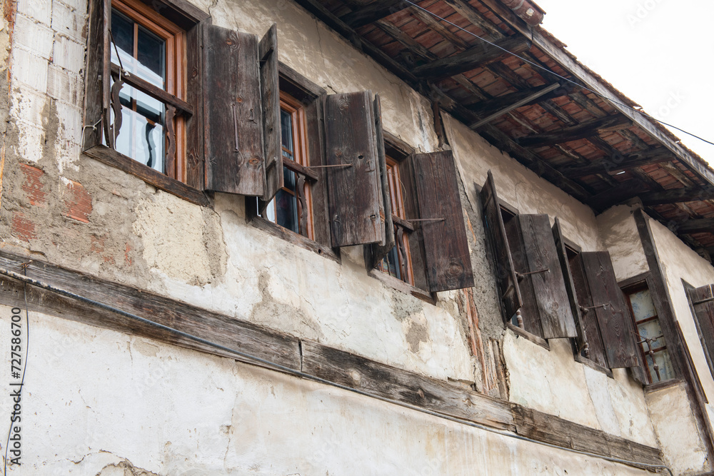 Traditional ottoman house in Safranbolu.historical stone stairs and old ottoman mansion. Safranbolu UNESCO World Heritage Site. Old wooden mansion. Ottoman architecture Traditional ottoman house in Safranbolu.historical stone stairs and old ottoman mansion. Safranbolu UNESCO World Heritage Site. Old wooden mansion. Ottoman architecture