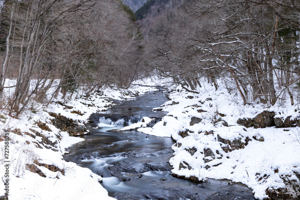雪の川