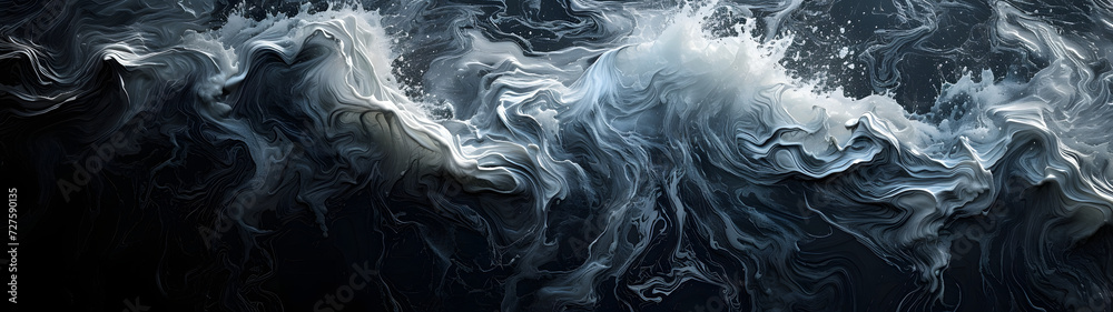 Black and White Abstract Painting Black and White Abstract Painting