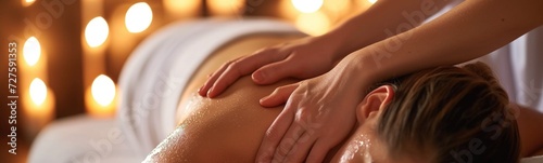 Woman at massage therapy
