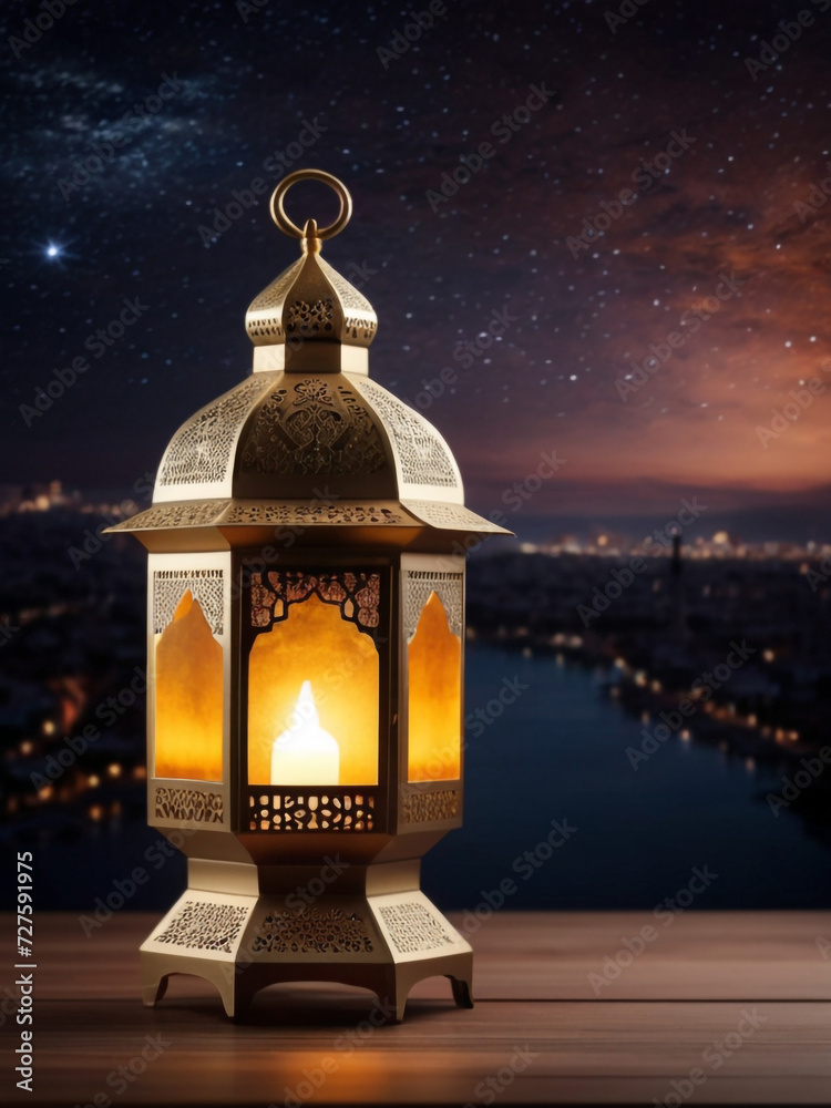 generative ai beautiful arabic lantern poster ramadan kareem generative ai beautiful arabic lantern poster ramadan kareem