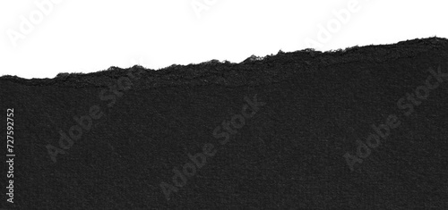 torn black pages with uneven texture edges. set of ripped black paper sheets png isolated on transparent background. document or newspaper mockup.