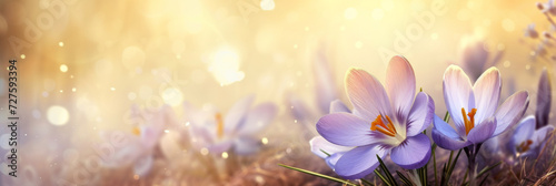 spring flower background, in the style of light sky-blue and dark gold, bokeh, generative AI © VALUEINVESTOR