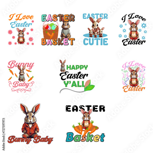 Easter day t-shirt design Bundle.