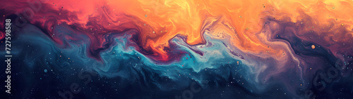Multicolored Sky Abstract Painting