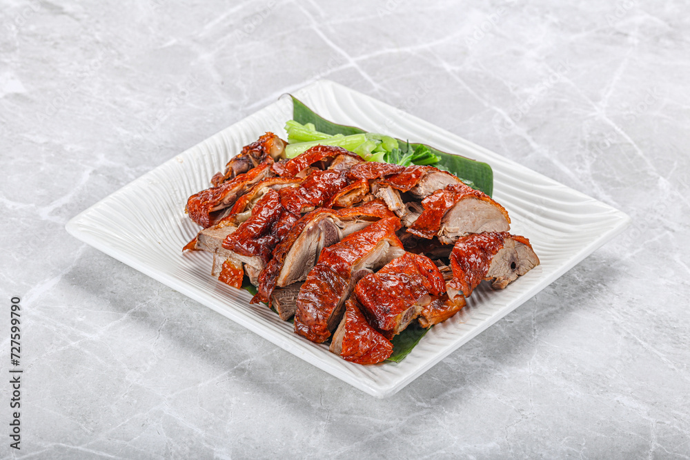 Asian cuisine - roasted duck with skin Asian cuisine - roasted duck with skin