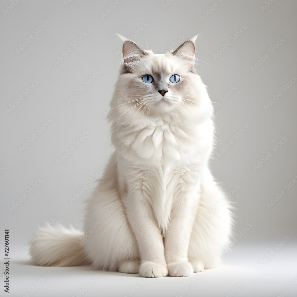 ragdoll cat sitting