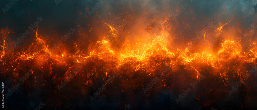 Massive Flames Engulfing the Sky