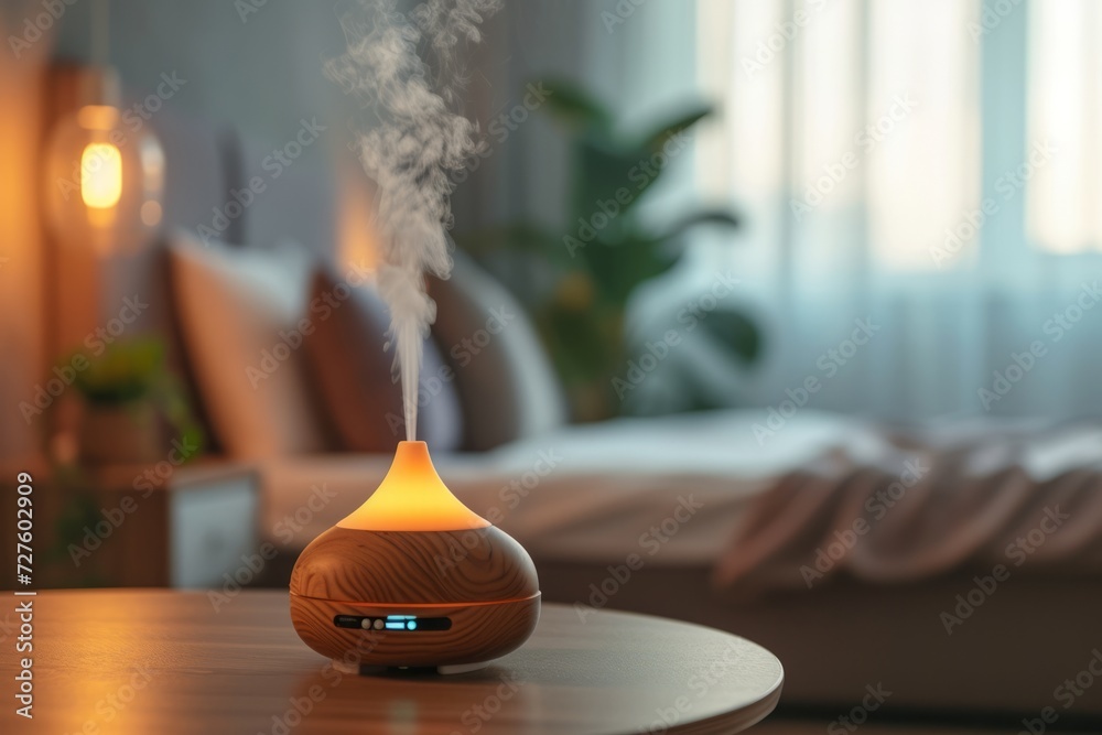 photo of aroma therapy with diffuser Generated AI