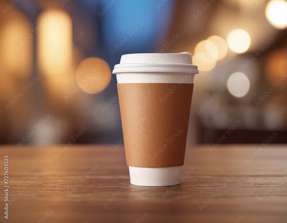 Coffee on the go disposable coffee cup mockup template Coffee on the go disposable coffee cup mockup template