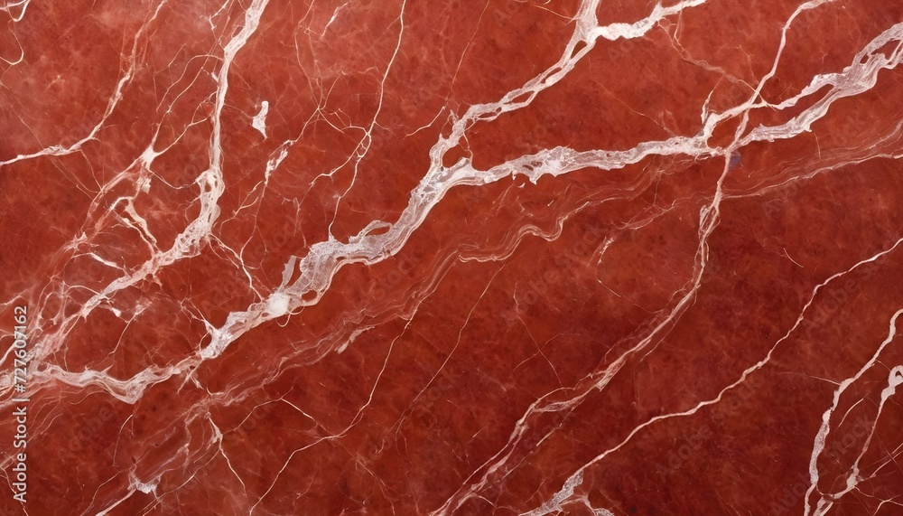 Red marble texture, white veins