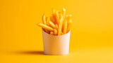 Crispy French Fries. Generative AI.