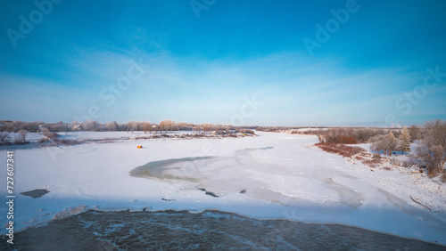 river in winter