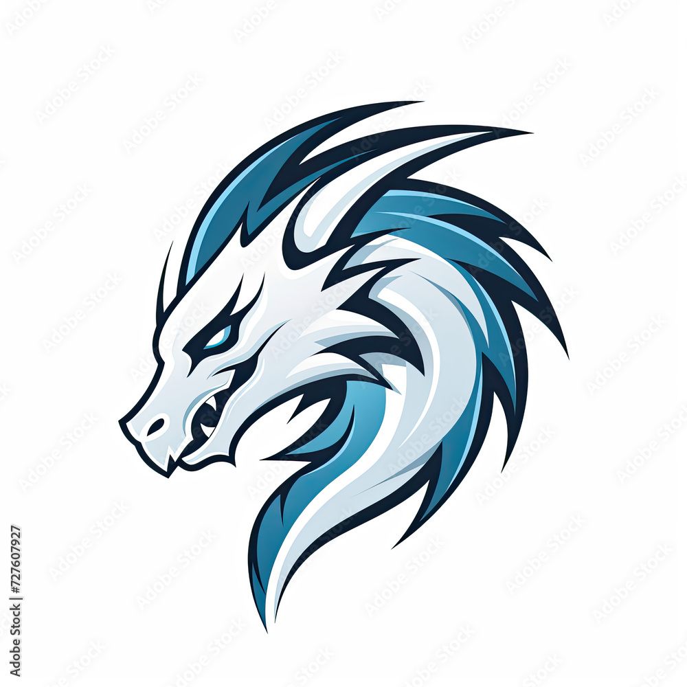 Fototapeta premium e-sport logo dragon