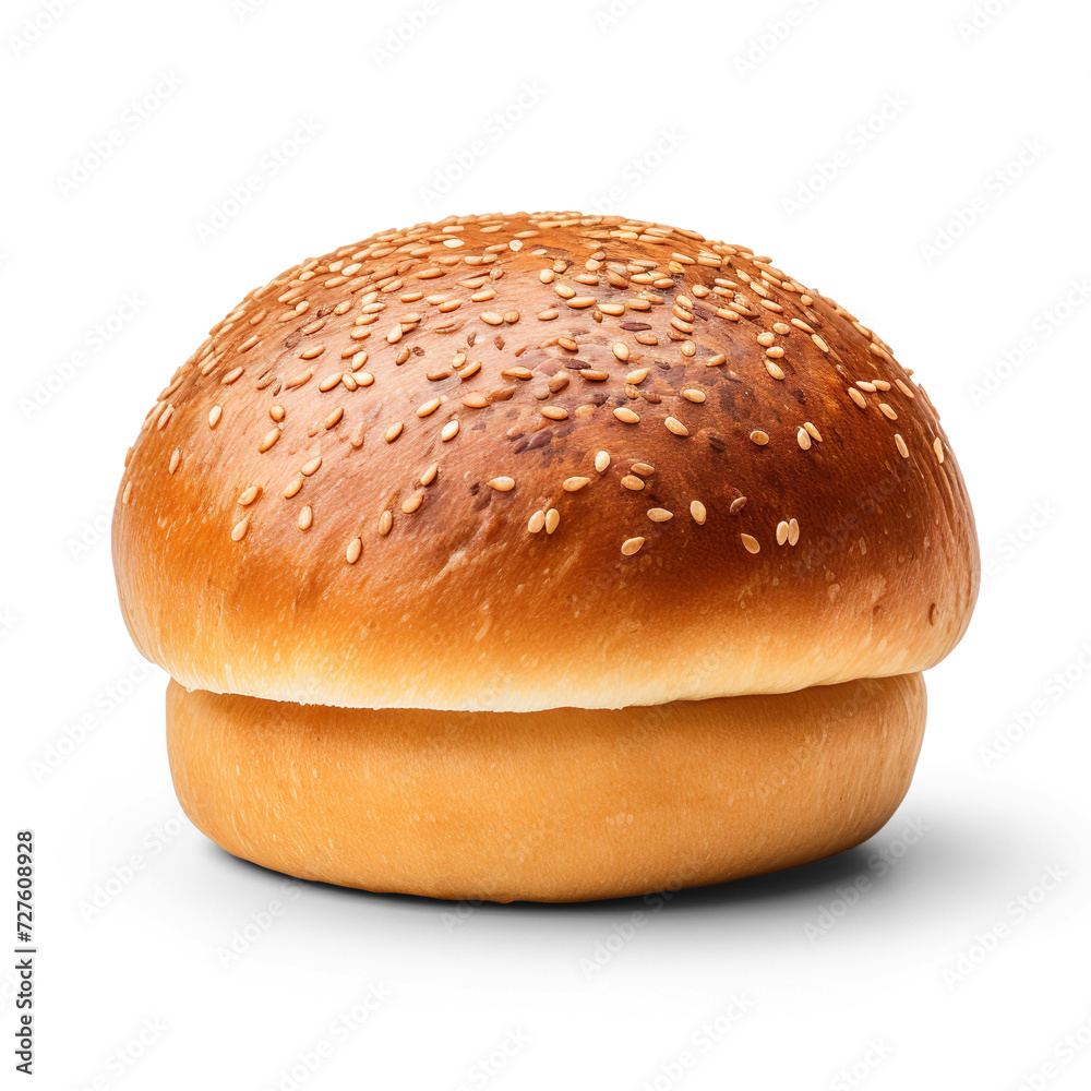 Burger Buns Set isolated on a transparent background
