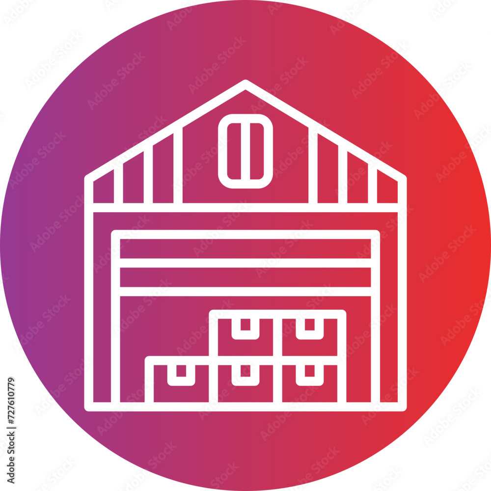Warehouse Icon Style Warehouse Icon Style
