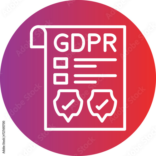 Gdpr Policy Icon Style