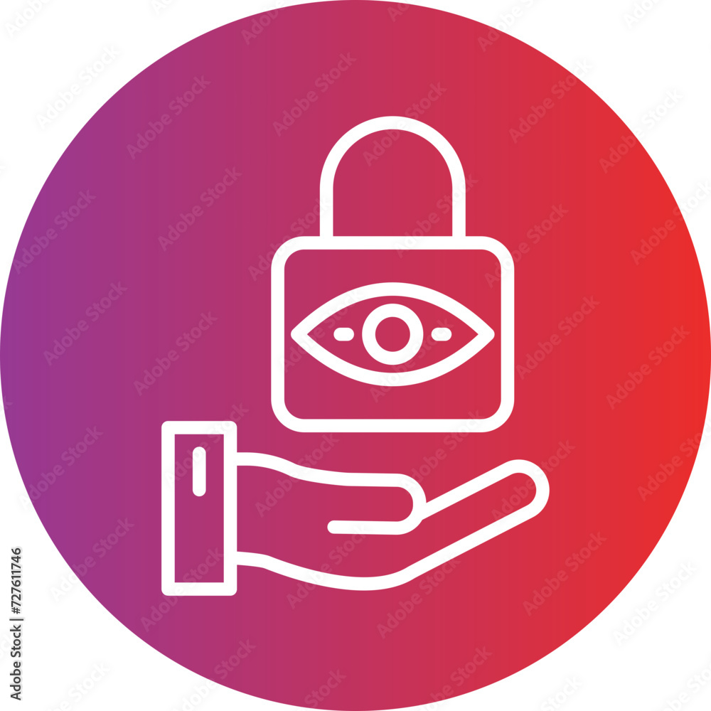 Privacy Awareness Icon Style Privacy Awareness Icon Style