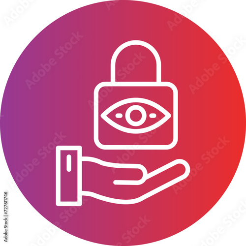 Privacy Awareness Icon Style