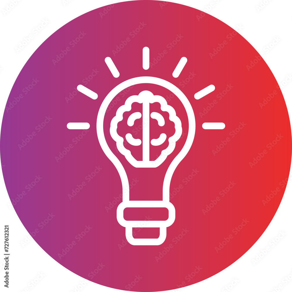 Creative Brain Icon Style Creative Brain Icon Style
