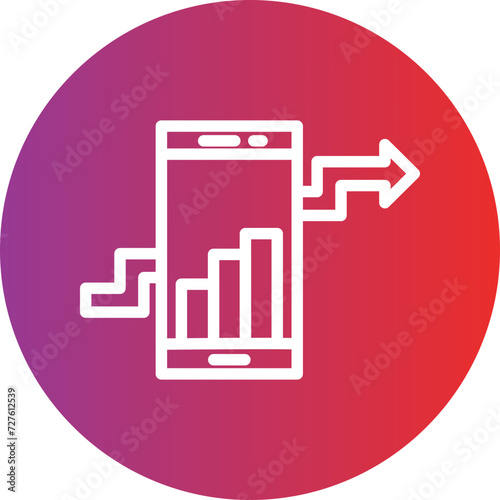 Mobile Analytics Icon Style