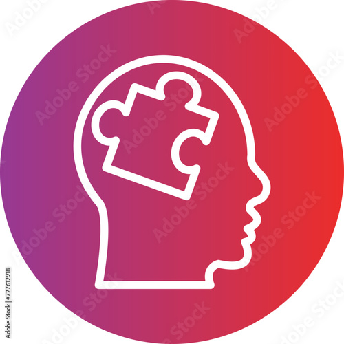 Mental Disorder Icon Style