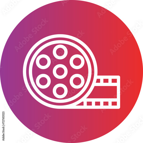 Film Reel Icon Style