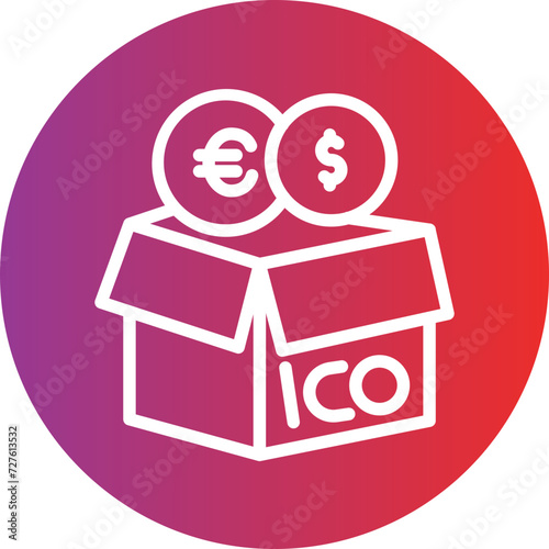 Initial Coin Offering Icon Style