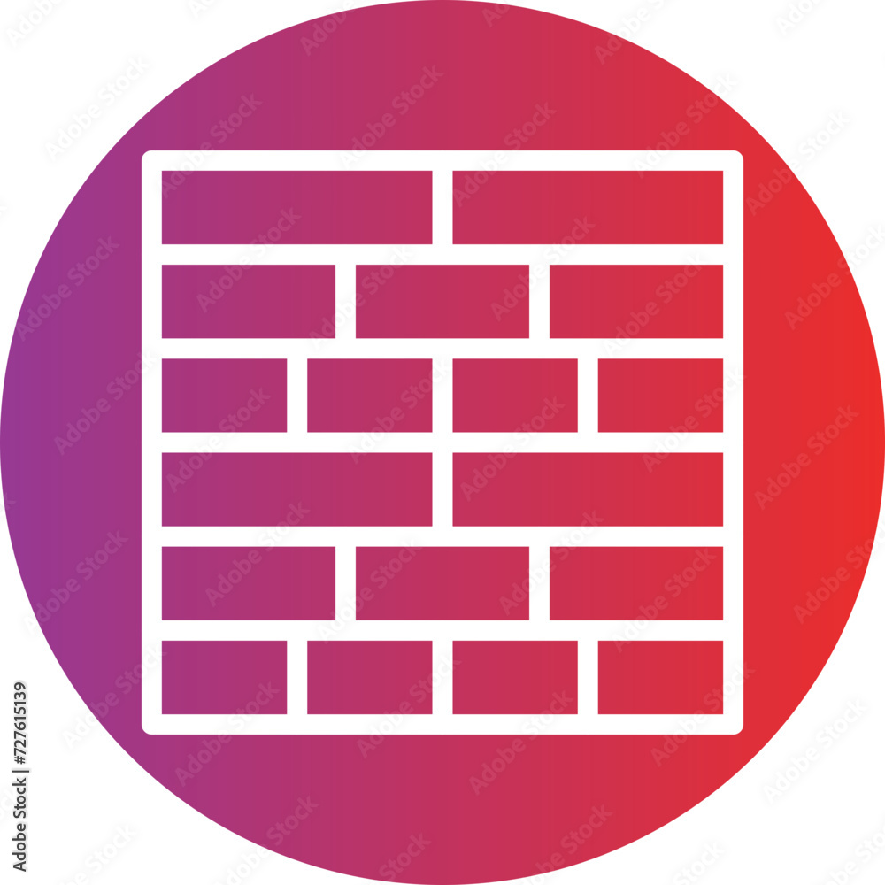 Brick Wall Icon Style Brick Wall Icon Style